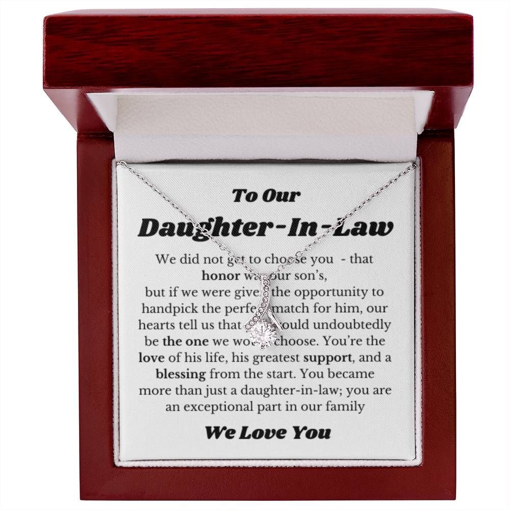 Necklace Gift for Daughter in law on Her Wedding Day, Bride Gift, Daughter In Law Wedding Gifts