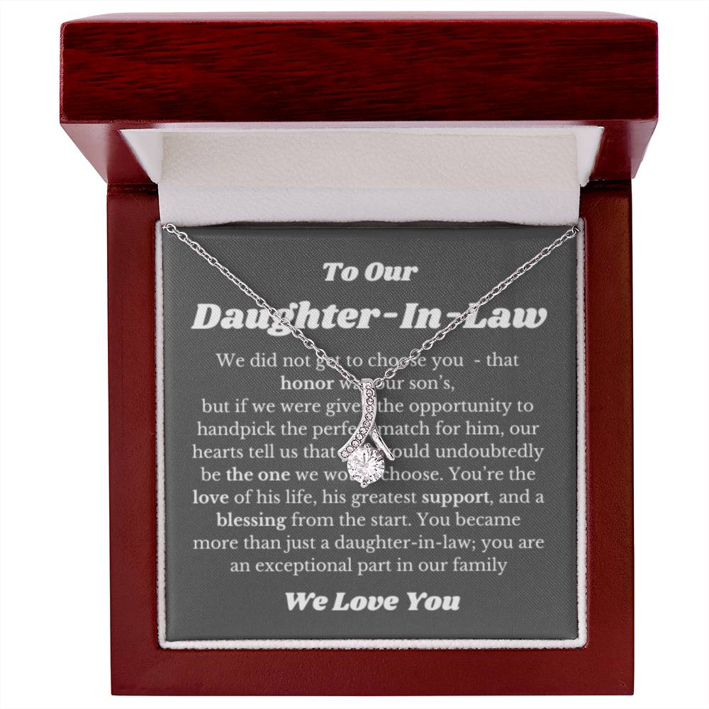 Necklace Gift for Daughter in law on Her Wedding Day, Bride Gift, Daughter In Law Wedding Gifts