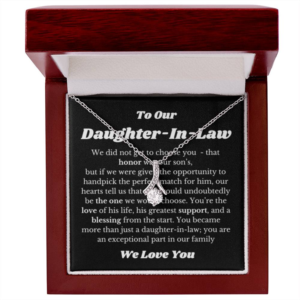 Necklace Gift for Daughter in law on Her Wedding Day, Bride Gift, Daughter In Law Wedding Gifts