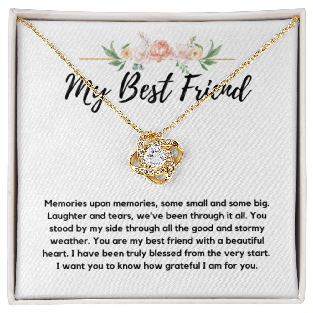 Best Friend Necklace, Knot of friendship gift Soul sister Friend forever, Best friend, Best friend gift, Gift for friend