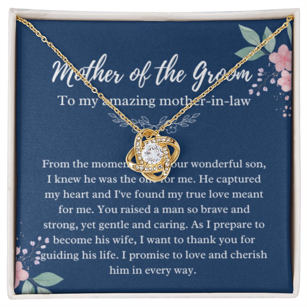 EllePendants Mother Of The Groom Gift From Bride, Mother In Law Gift Wedding Day, From Daughter In Law, Future Mother In Law Gifts Necklace, Gold Jewelry, Love Necklace