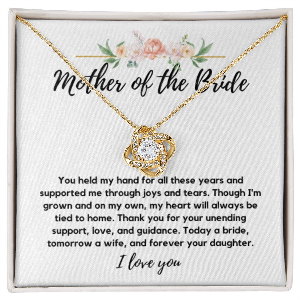 Mother of the Bride Gift from Bride, To My Mom on My Wedding Day, Mother of the Bride Necklace, Wedding Day Gift from Daughter