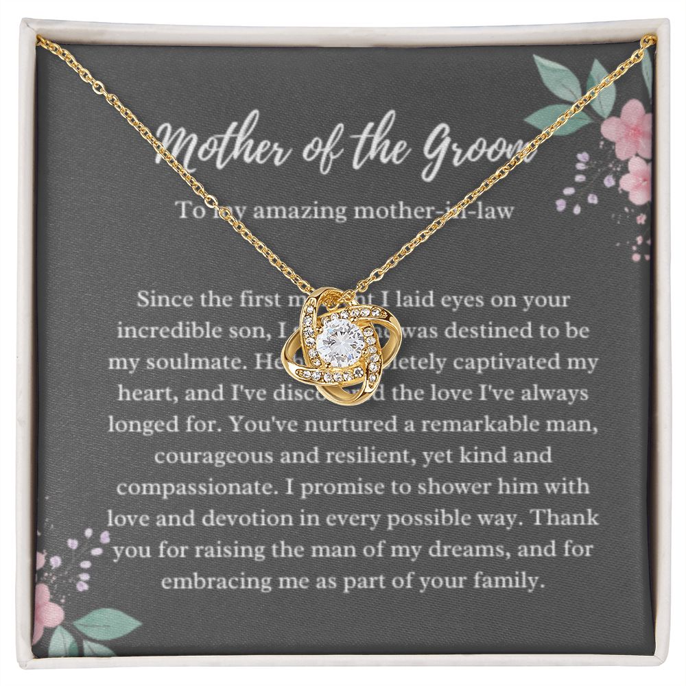 EllePendants Mother Of The Groom Gift From Bride, Mother In Law Gift Wedding Day, From Daughter In Law, Future Mother In Law Gifts Necklace, Gold Jewelry, Love Necklace