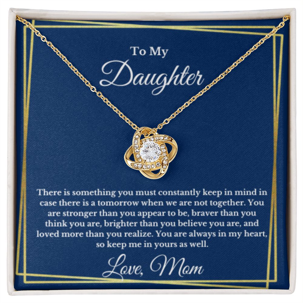 To My Daughter Necklace, Mom Daughter Necklace, Mother to Daughter Birthday Gift, Gifts to Daughter from Mom, Message Card Necklace, Minimalist Jewelry