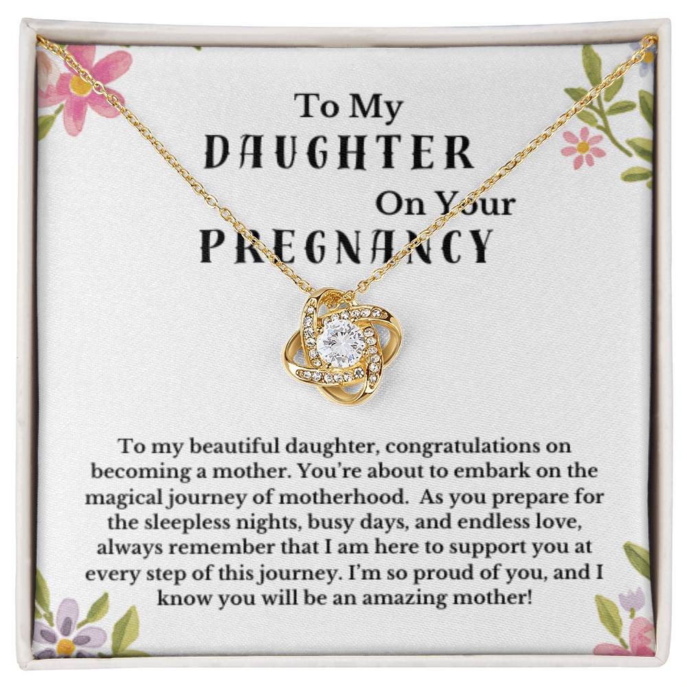 Daughter Pregnancy Gift - From Mom, Baby Shower, Congratulations Pregnancy, Daughter Necklace Baby, New Mom Jewelry