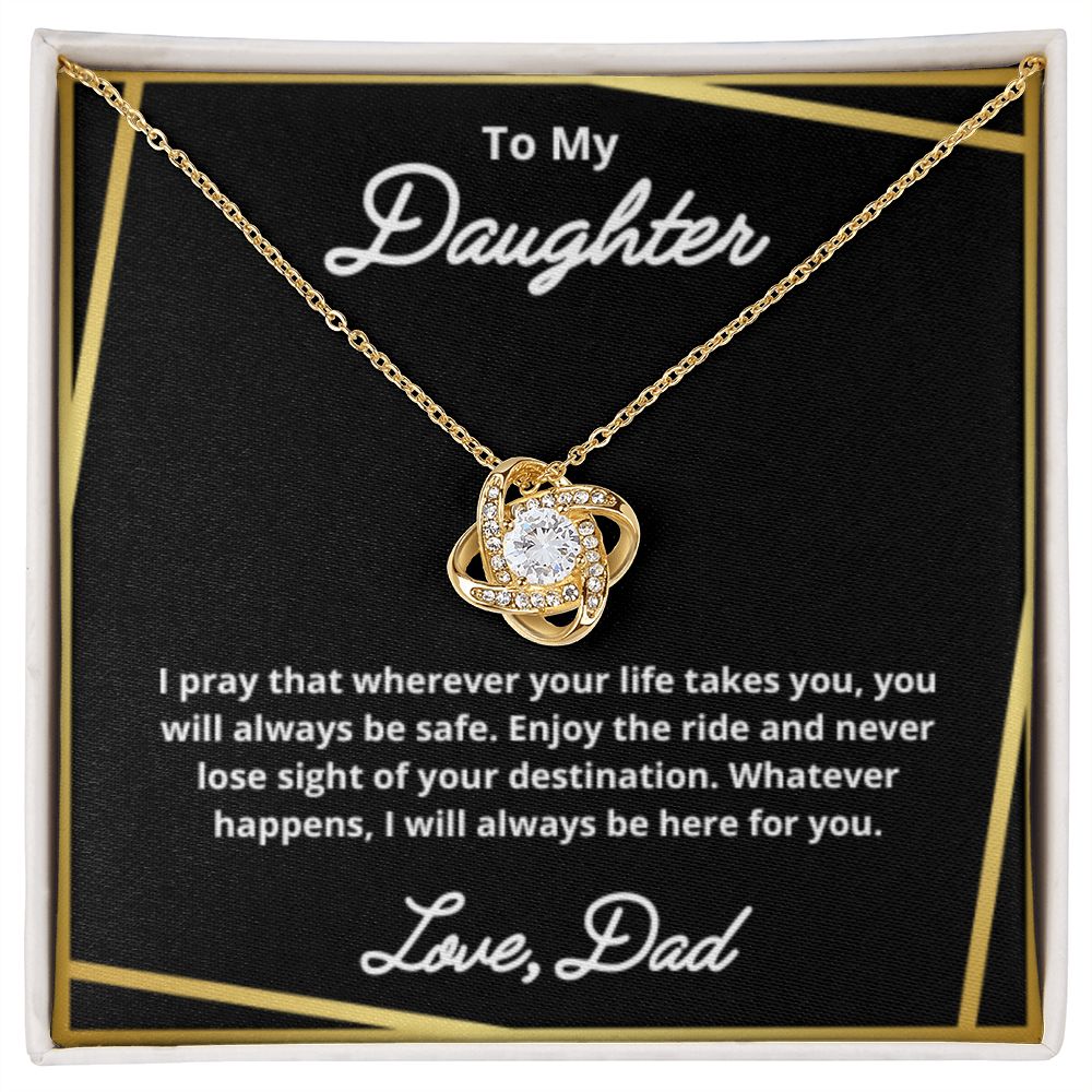 To My Daughter Necklace, Father Daughter Necklace, Father to Daughter Birthday Gift, Gifts to Daughter from Dad