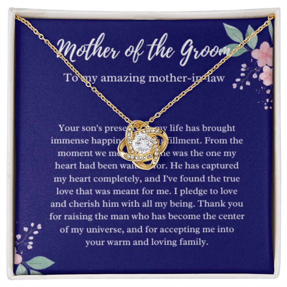 EllePendants Mother Of The Groom Gift From Bride, Mother In Law Gift Wedding Day, From Daughter In Law, Future Mother In Law Gifts Necklace, Gold Jewelry, Love Necklace