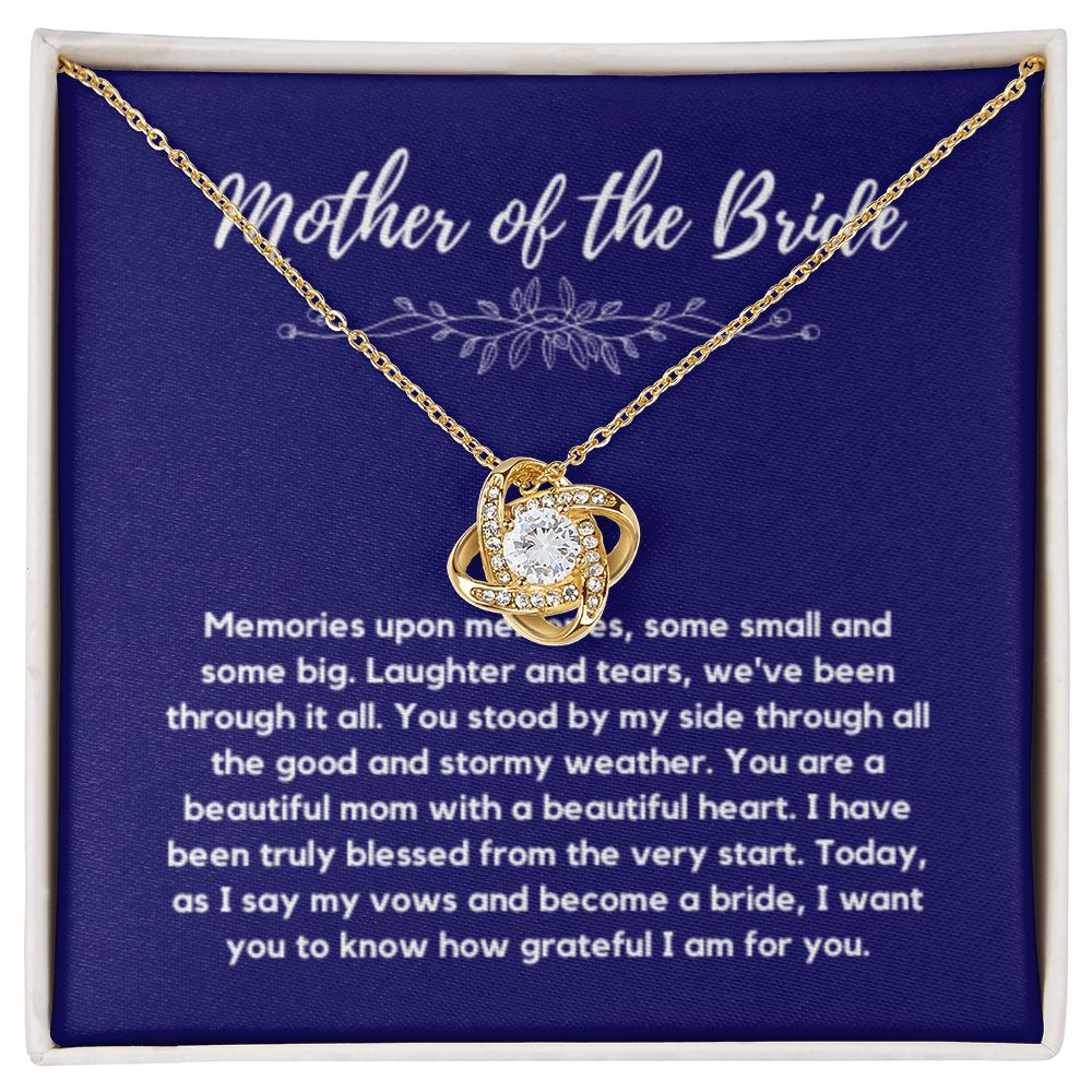 Mother of the Bride Gift from Bride, To Mom on My Wedding Day, Mother of the Bride Necklace, Wedding Day Gift from Daughter