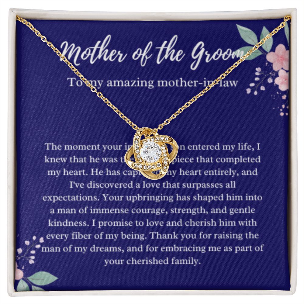 EllePendants Mother Of The Groom Gift From Bride, Mother In Law Gift Wedding Day, From Daughter In Law, Future Mother In Law Gifts Necklace, Gold Jewelry, Love Necklace