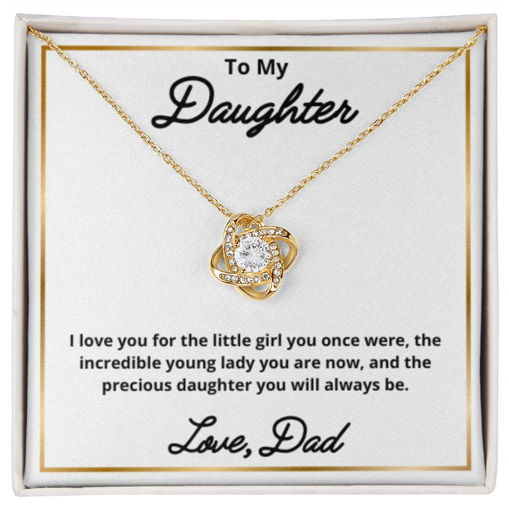 To My Daughter Necklace, Father Daughter Necklace, Father to Daughter Birthday Gift, Gifts to Daughter from Dad