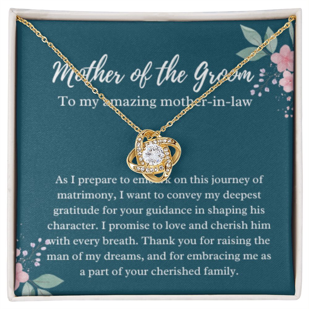 EllePendants Mother Of The Groom Gift From Bride, Mother In Law Gift Wedding Day, From Daughter In Law, Future Mother In Law Gifts Necklace, Gold Jewelry, Love Necklace