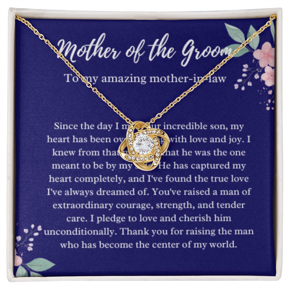 EllePendants Mother Of The Groom Gift From Bride, Mother In Law Gift Wedding Day, From Daughter In Law, Future Mother In Law Gifts Necklace, Gold Jewelry, Love Necklace