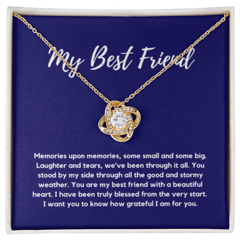 Best Friend Necklace, Knot of friendship gift, Soul sister Friend forever, Best friend, Best friend gift, Gift for friend