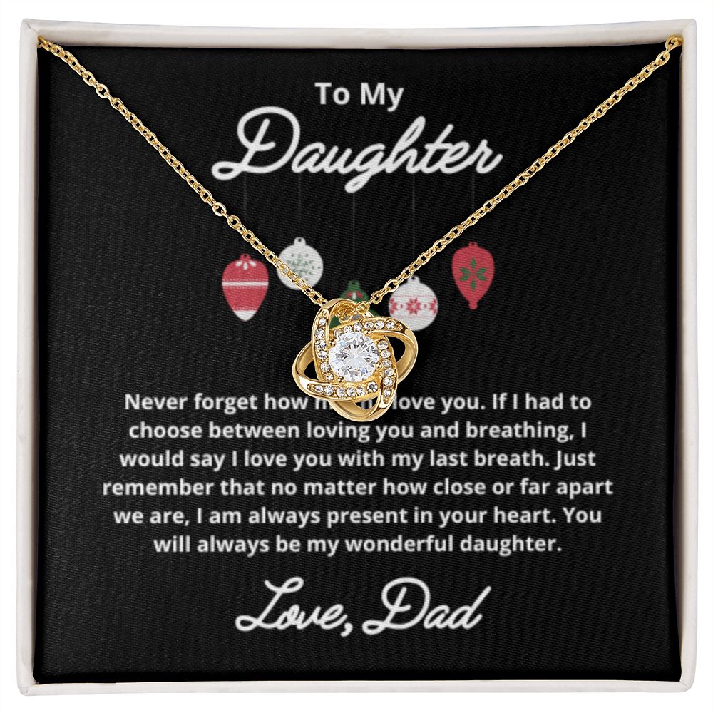 To My Daughter Necklace, Father Daughter Necklace, Father to Daughter Birthday Gift, Gifts to Daughter from Dad