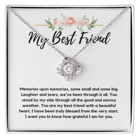 Best Friend Necklace, Knot of friendship gift Soul sister Friend forever, Best friend, Best friend gift, Gift for friend