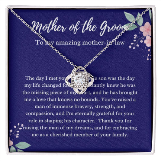 EllePendants Mother Of The Groom Gift From Bride, Mother In Law Gift Wedding Day, From Daughter In Law, Future Mother In Law Gifts Necklace, Gold Jewelry, Love Necklace