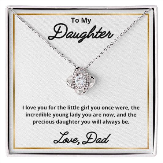 To My Daughter Necklace, Father Daughter Necklace, Father to Daughter Birthday Gift, Gifts to Daughter from Dad