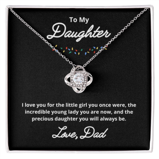 To My Daughter Necklace, Father Daughter Necklace, Father to Daughter Birthday Gift, Gifts to Daughter from Dad