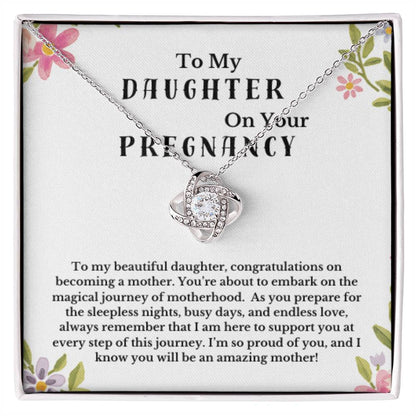 Daughter Pregnancy Gift - From Mom, Baby Shower, Congratulations Pregnancy, Daughter Necklace Baby, New Mom Jewelry