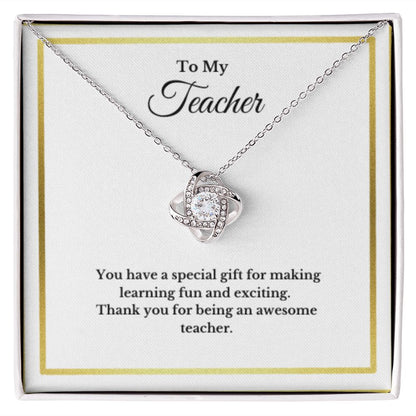 Teacher Gift Box, Teacher Jewelry, Message Card Gift, For Teacher, From Student, End of Year Teacher Gift, Graduation Gift