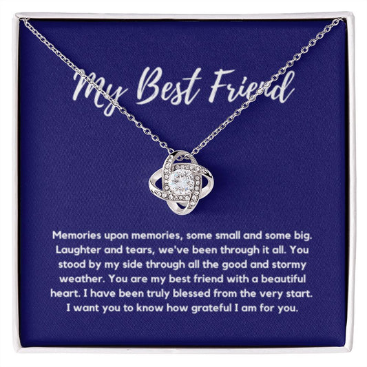 Best Friend Necklace, Knot of friendship gift, Soul sister Friend forever, Best friend, Best friend gift, Gift for friend