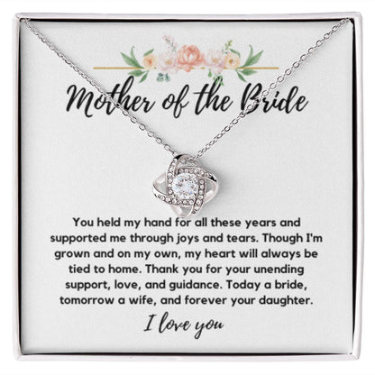 Mother of the Bride Gift from Bride, To My Mom on My Wedding Day, Mother of the Bride Necklace, Wedding Day Gift from Daughter