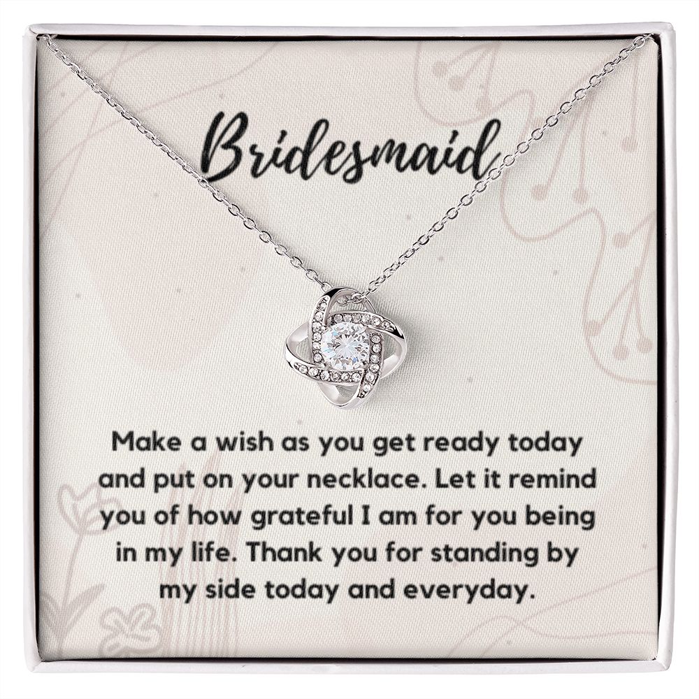 Bridesmaid Necklace Gift, Bridesmaid Thank You Gift, Bridal Party Gift Jewelry, Wedding Party