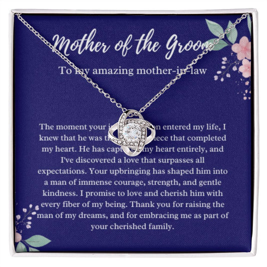 EllePendants Mother Of The Groom Gift From Bride, Mother In Law Gift Wedding Day, From Daughter In Law, Future Mother In Law Gifts Necklace, Gold Jewelry, Love Necklace