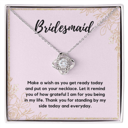 Bridesmaid Necklace Gift, Bridesmaid Thank You Gift, Bridal Party Gift Jewelry, Wedding Party