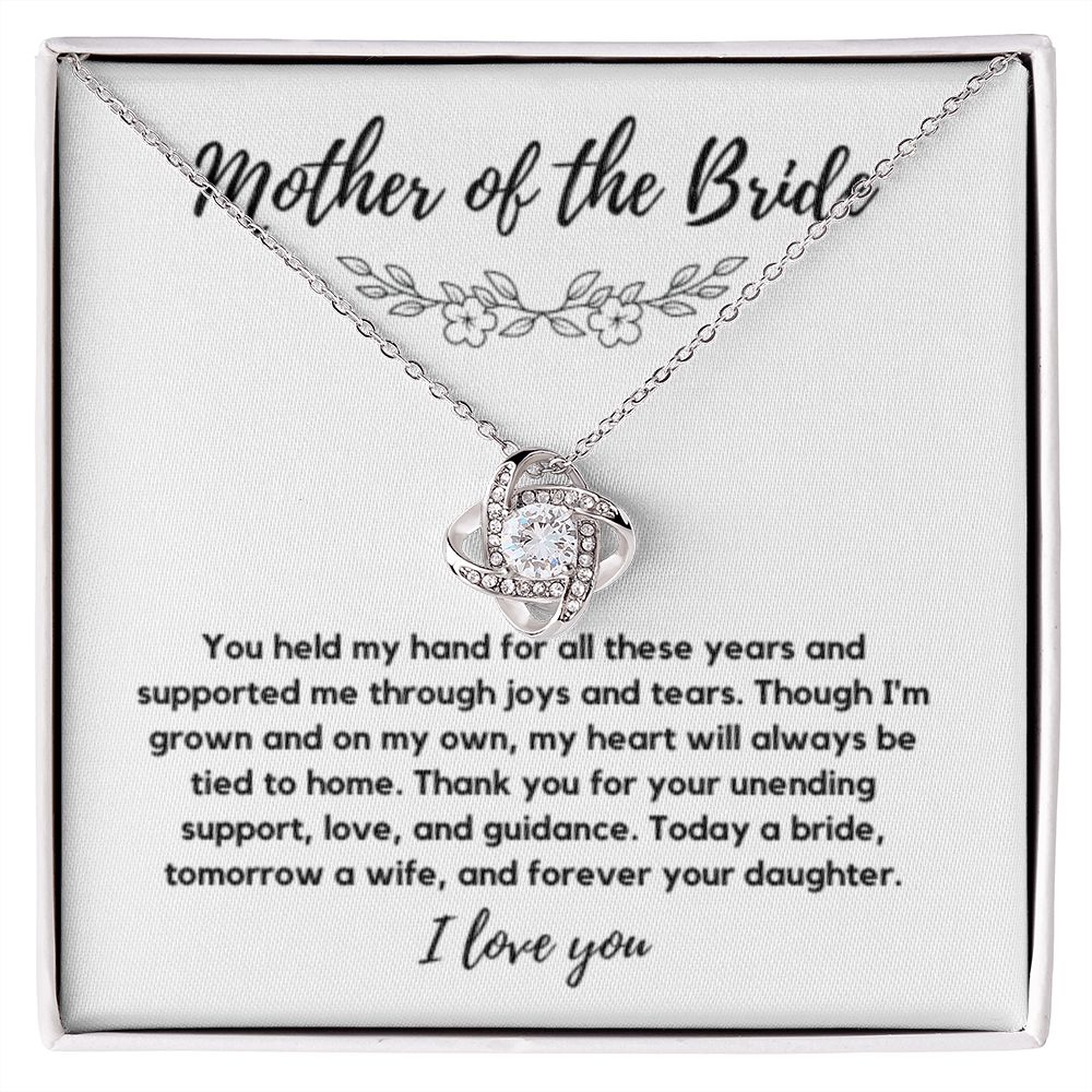 Mother of the Bride Gift from Bride, To My Mom on My Wedding Day, Mother of the Bride Necklace, Wedding Day Gift from Daughter