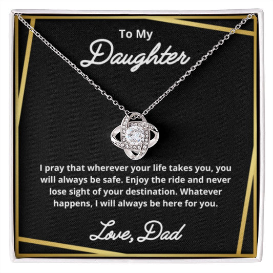 To My Daughter Necklace, Father Daughter Necklace, Father to Daughter Birthday Gift, Gifts to Daughter from Dad