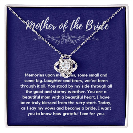 Mother of the Bride Gift from Bride, To Mom on My Wedding Day, Mother of the Bride Necklace, Wedding Day Gift from Daughter