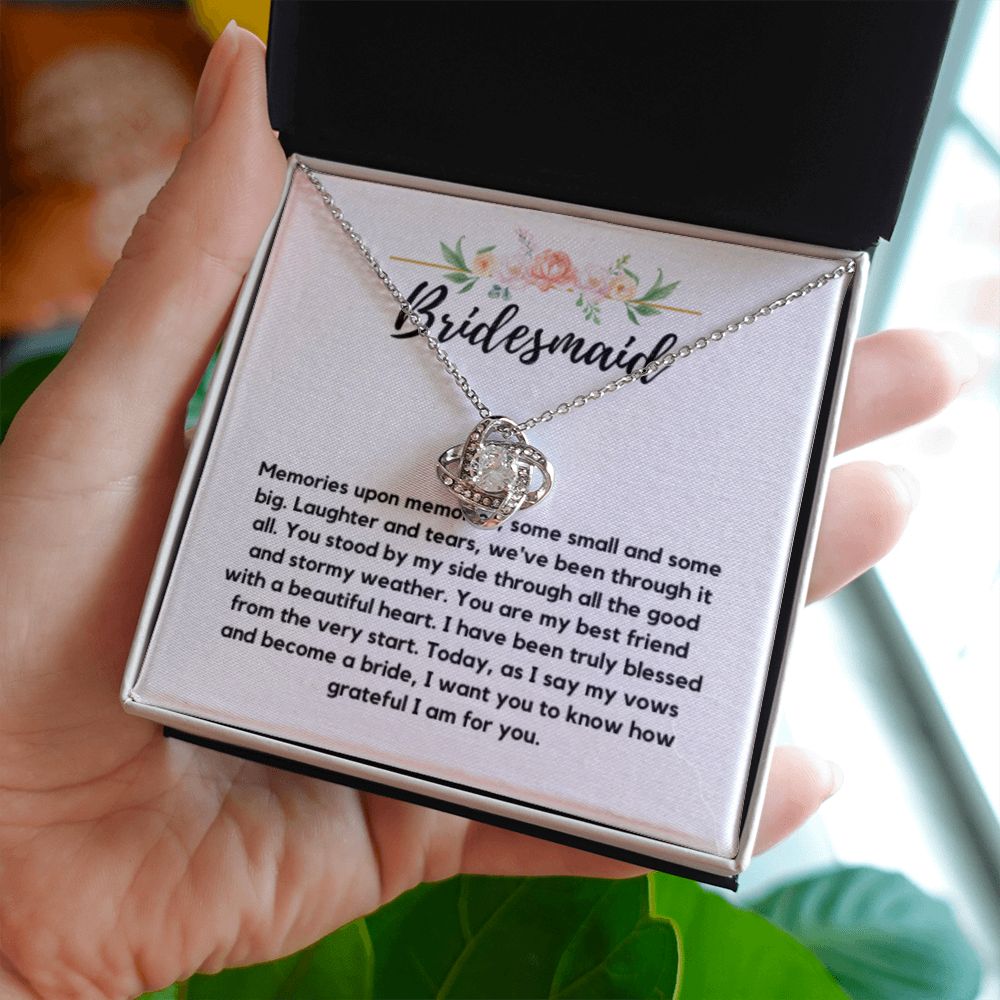 Bridesmaid Necklace Gift, Bridesmaid Thank You Gift, Bridal Party Gift Jewelry, Wedding Party