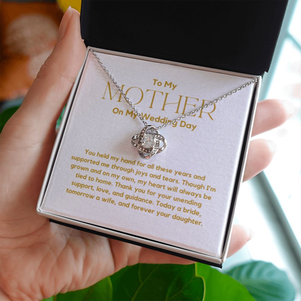 Mother of the Bride Gift from Bride, To Mom on My Wedding Day, Mother of the Bride Necklace, Wedding Day Gift from Daughter