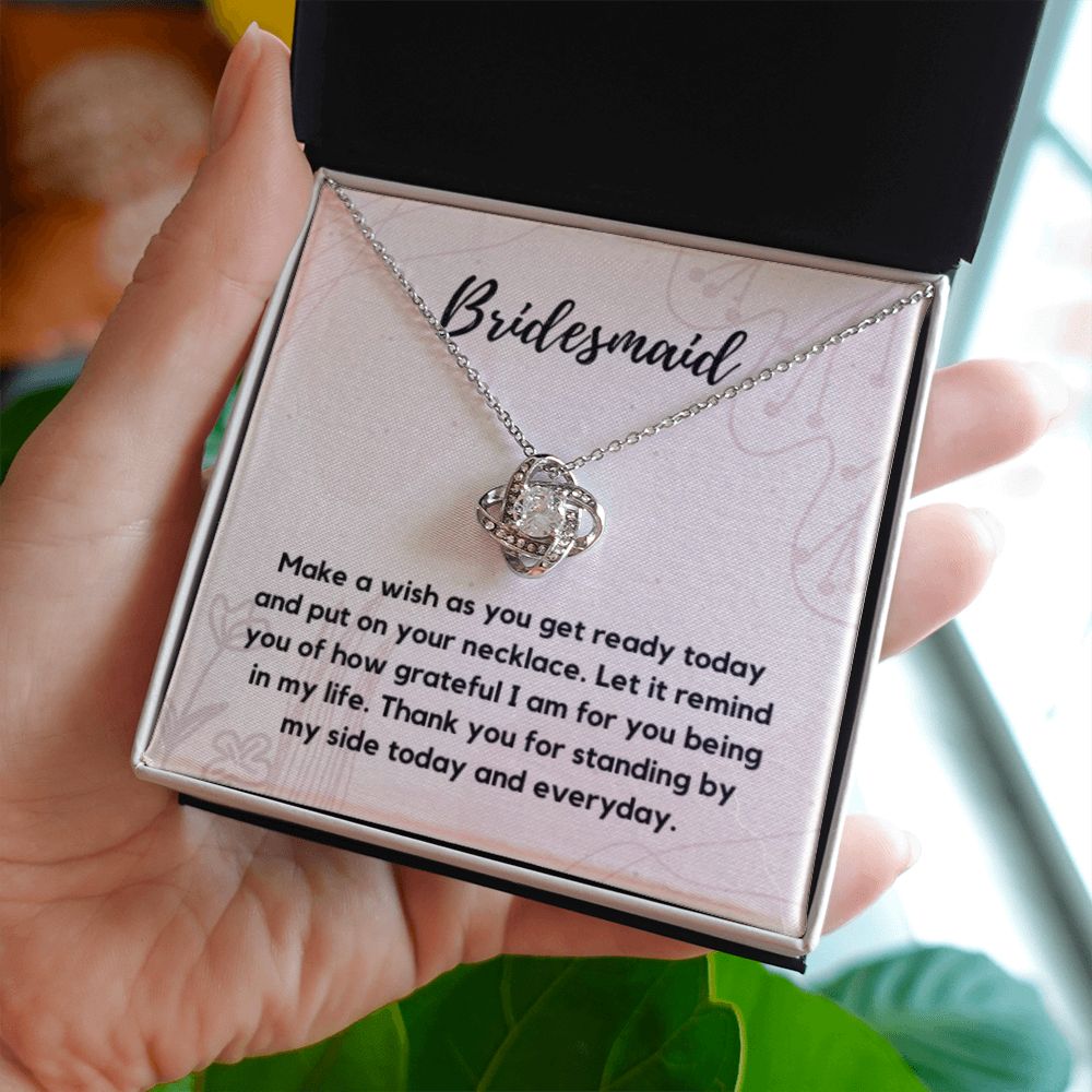 Bridesmaid Necklace Gift, Bridesmaid Thank You Gift, Bridal Party Gift Jewelry, Wedding Party