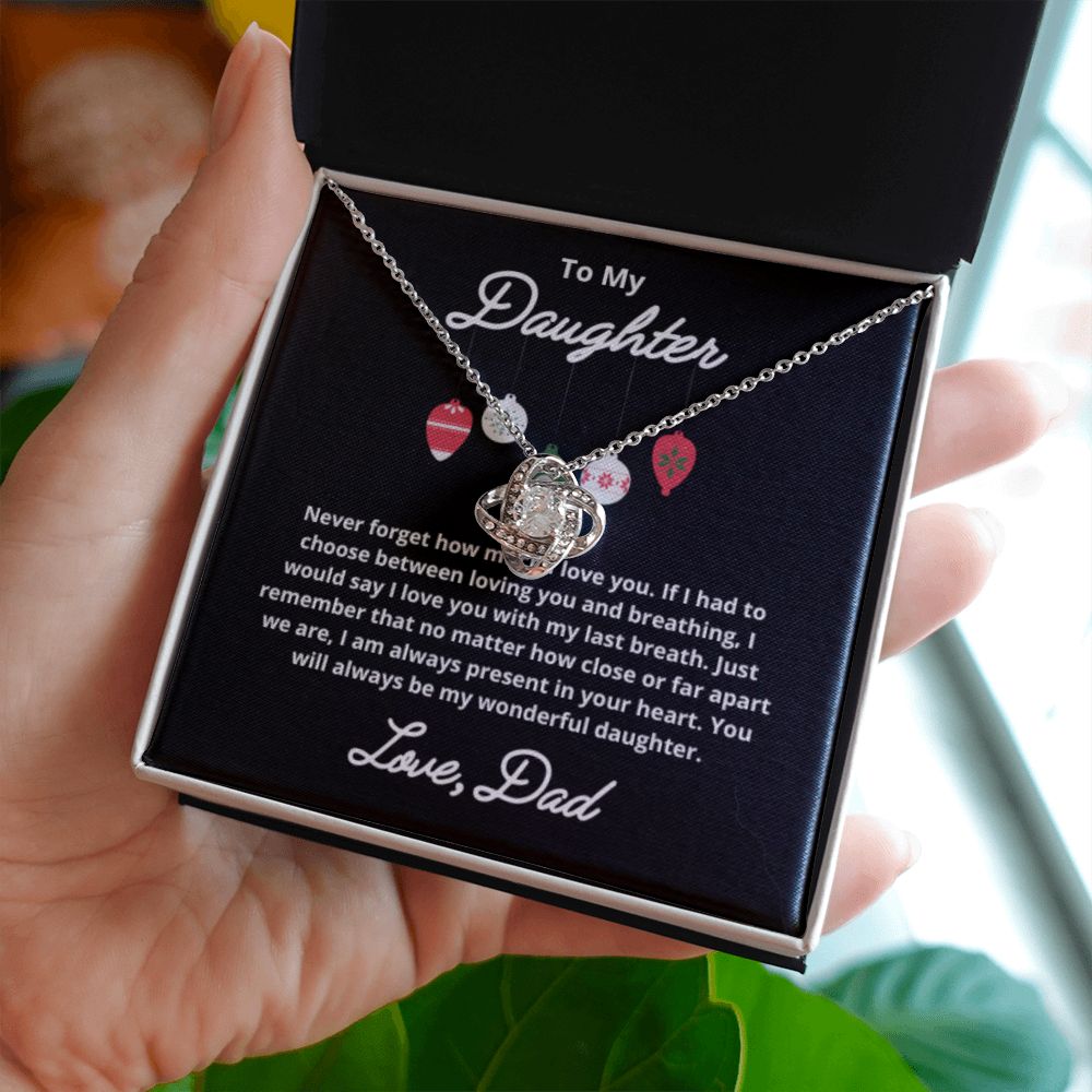 To My Daughter Necklace, Father Daughter Necklace, Father to Daughter Birthday Gift, Gifts to Daughter from Dad