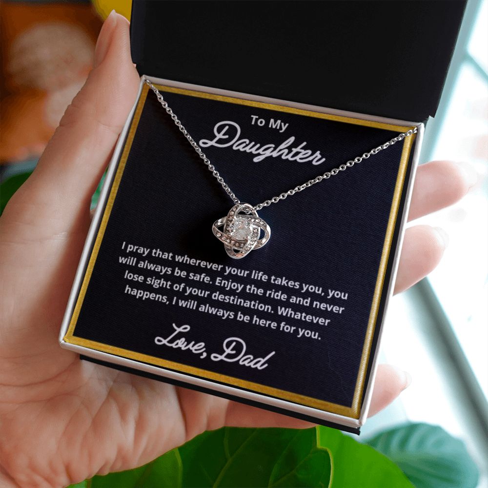 To My Daughter Necklace, Father Daughter Necklace, Father to Daughter Birthday Gift, Gifts to Daughter from Dad