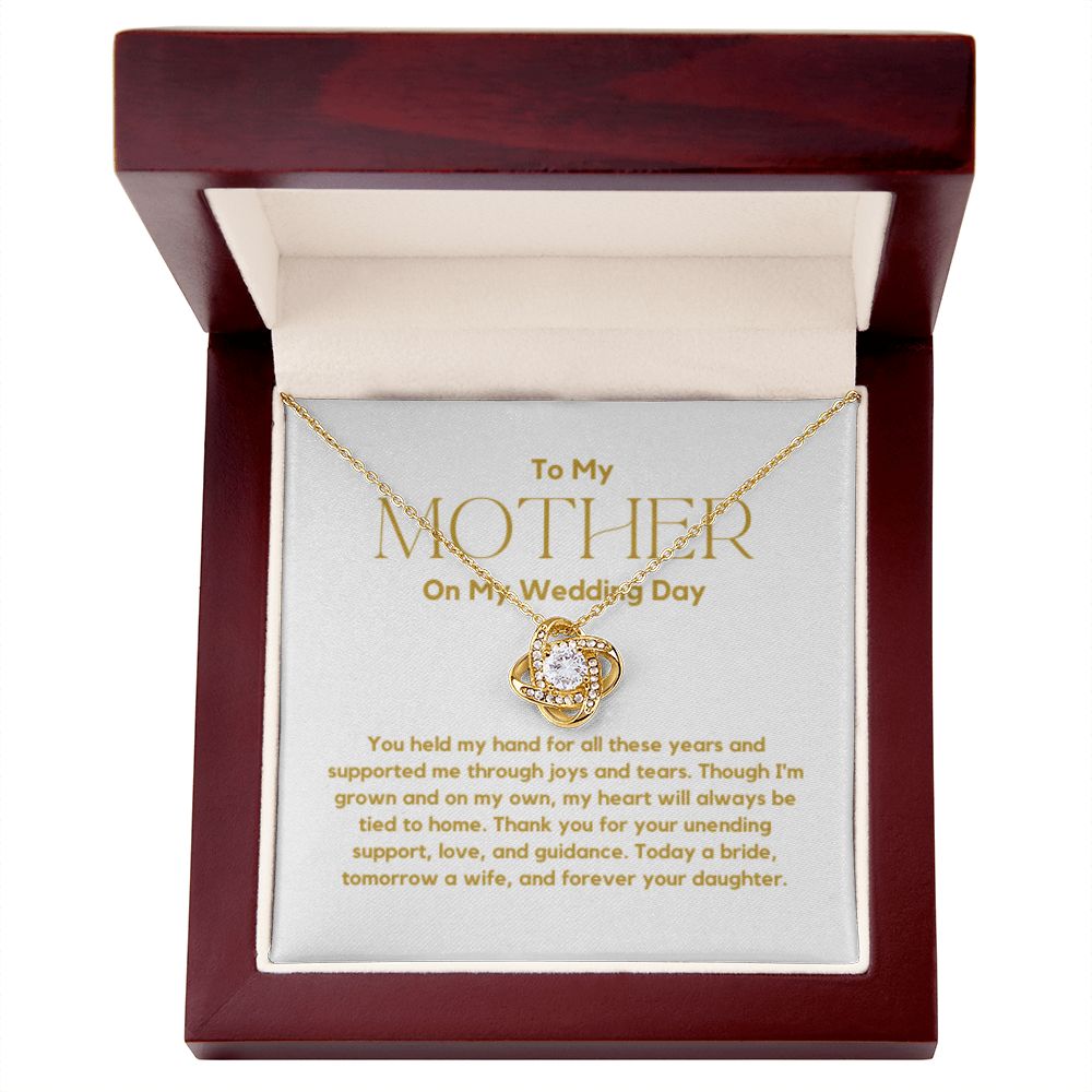 Mother of the Bride Gift from Bride, To Mom on My Wedding Day, Mother of the Bride Necklace, Wedding Day Gift from Daughter