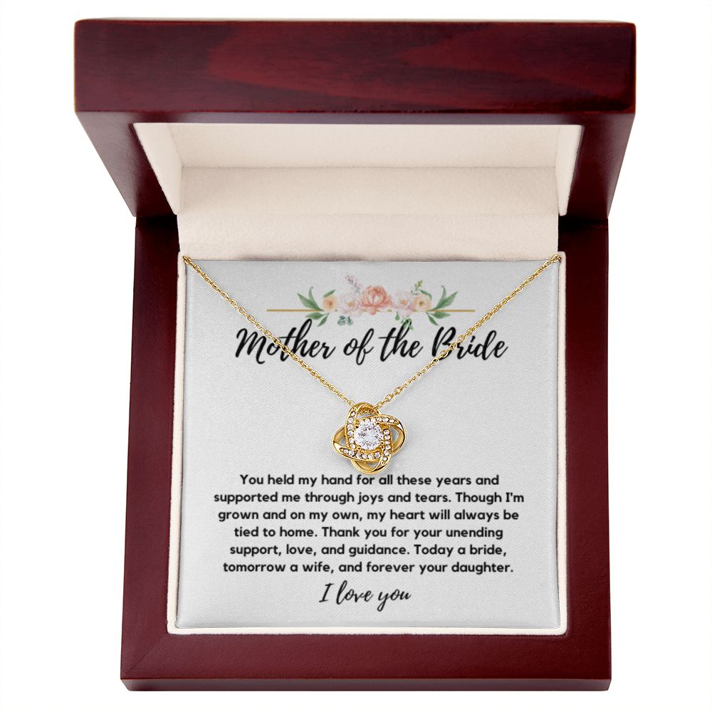 Mother of the Bride Gift from Bride, To My Mom on My Wedding Day, Mother of the Bride Necklace, Wedding Day Gift from Daughter