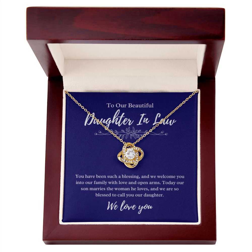 To Our Daughter-In-Law Gift On Wedding Day, Future Daughter In Law Rehearsal Dinner Gift For Bride From Mother & Father In Law