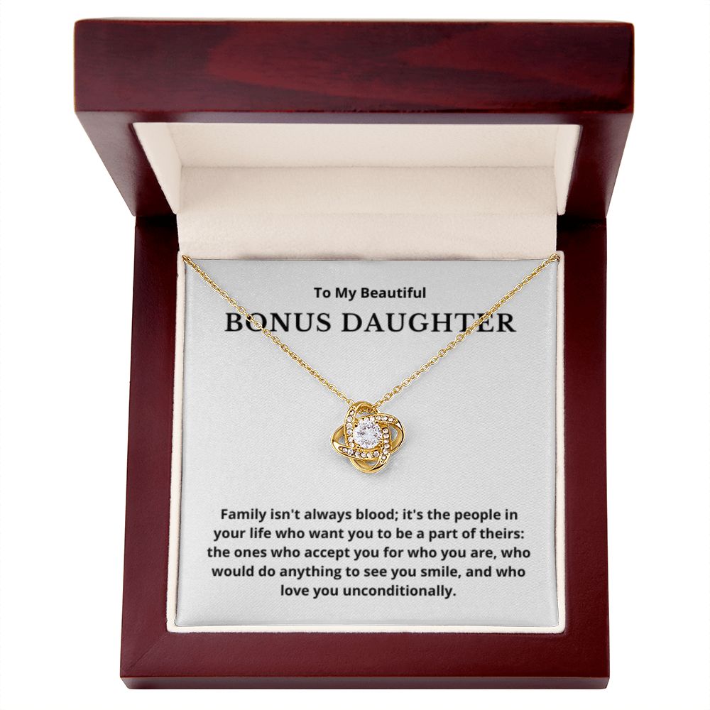 BONUS DAUGHTER gift for step daughter wedding gifts step daughter necklace gift to step daughter from bride groom stepmother BIRTHDAY gift