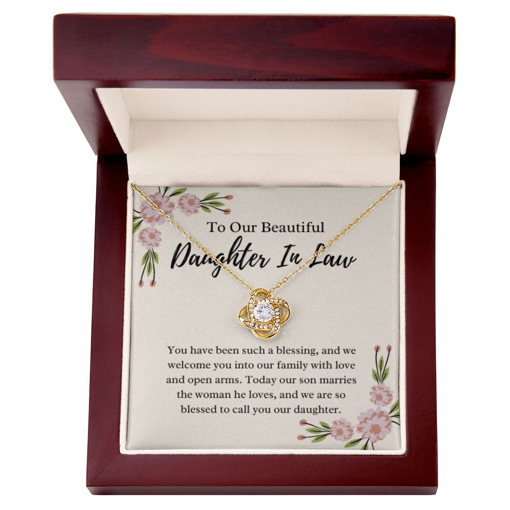 To Our Daughter-In-Law Gift On Wedding Day, Future Daughter In Law Rehearsal Dinner Gift For Bride From Mother & Father In Law