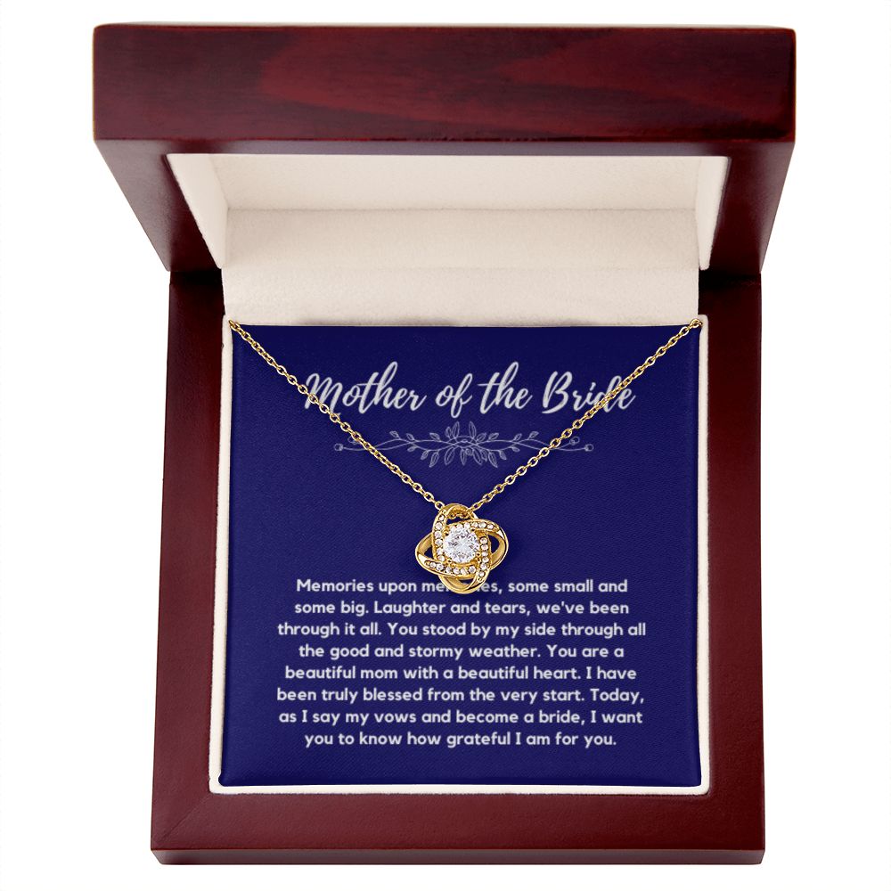 Mother of the Bride Gift from Bride, To Mom on My Wedding Day, Mother of the Bride Necklace, Wedding Day Gift from Daughter