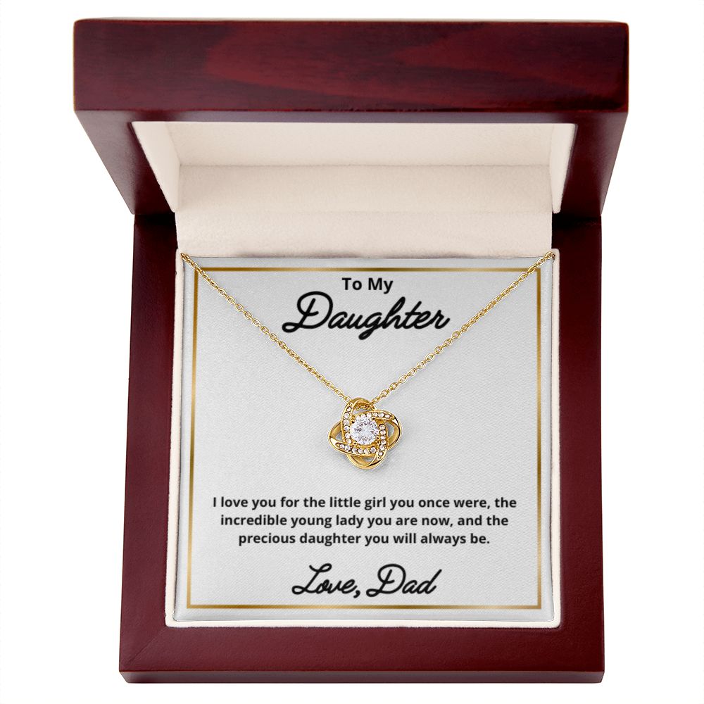 To My Daughter Necklace, Father Daughter Necklace, Father to Daughter Birthday Gift, Gifts to Daughter from Dad