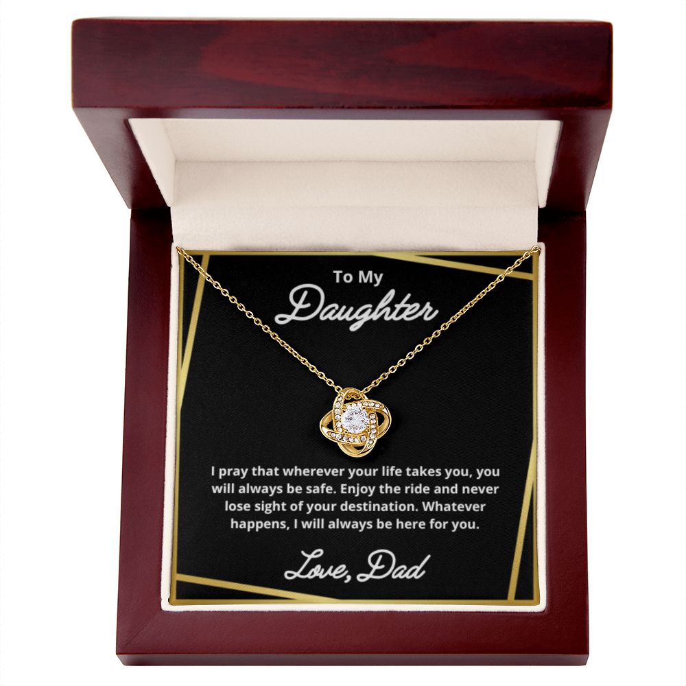 To My Daughter Necklace, Father Daughter Necklace, Father to Daughter Birthday Gift, Gifts to Daughter from Dad