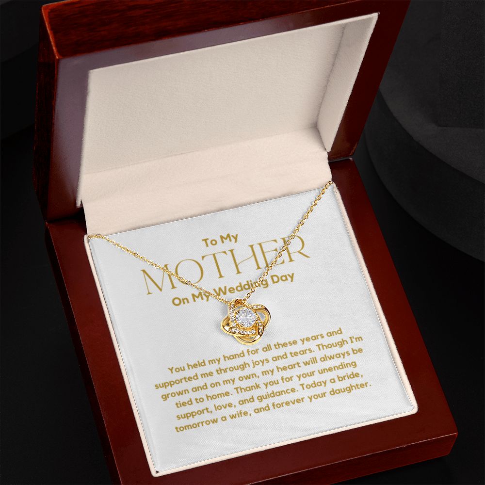 Mother of the Bride Gift from Bride, To Mom on My Wedding Day, Mother of the Bride Necklace, Wedding Day Gift from Daughter