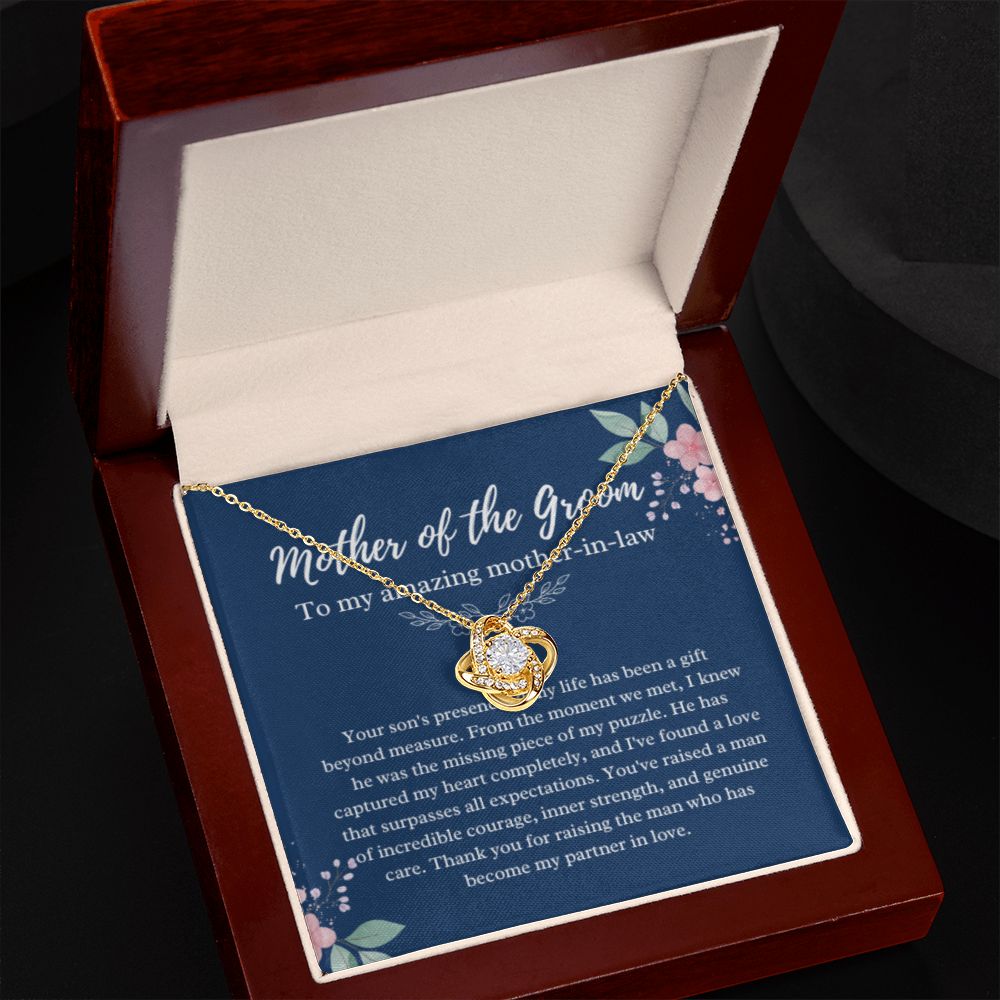 EllePendants Mother Of The Groom Gift From Bride, Mother In Law Gift Wedding Day, From Daughter In Law, Future Mother In Law Gifts Necklace, Gold Jewelry, Love Necklace