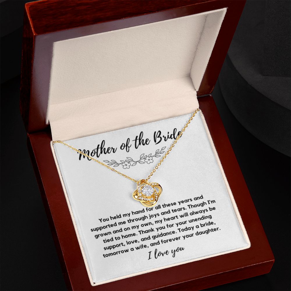 Mother of the Bride Gift from Bride, To My Mom on My Wedding Day, Mother of the Bride Necklace, Wedding Day Gift from Daughter