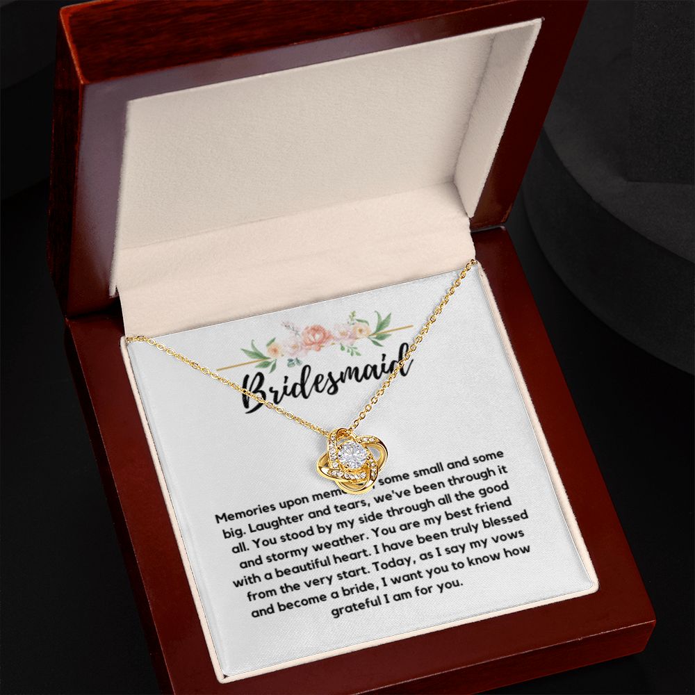 Bridesmaid Necklace Gift, Bridesmaid Thank You Gift, Bridal Party Gift Jewelry, Wedding Party