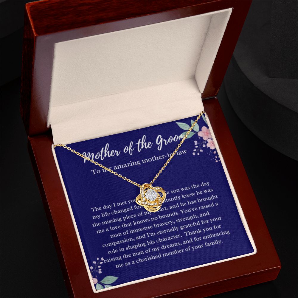 EllePendants Mother Of The Groom Gift From Bride, Mother In Law Gift Wedding Day, From Daughter In Law, Future Mother In Law Gifts Necklace, Gold Jewelry, Love Necklace